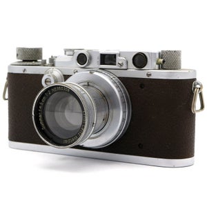 Leica IIIa + Summar f=5cm 1:2 Brown Leather Rangefinder søgerkamera