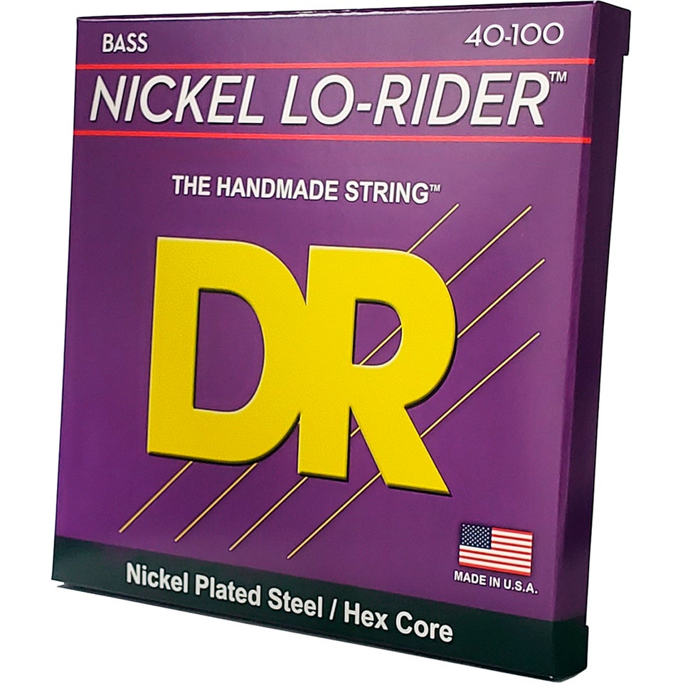 DR Strings NLH-40 Nickel Lo-Rider bas-strenge, 0...