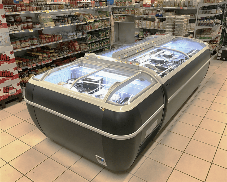 Supermarkedskøler / -fryser i antracit – 334 l