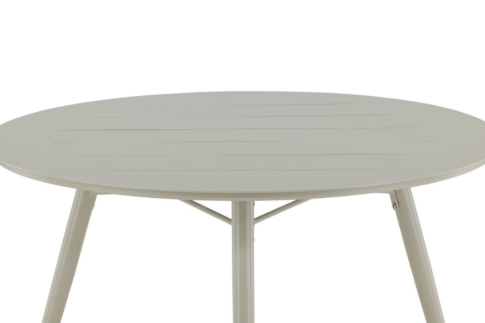 Lina havebord Ø120cm beige.