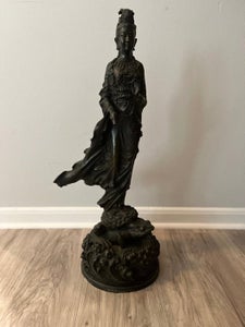 Guan Yin statue - Bronze - Kina - 20. - midt i (2. verdenskrig)