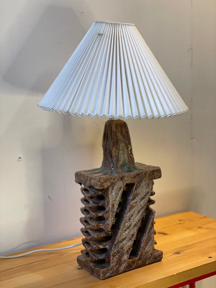 Brutalist keramik bordlampe 