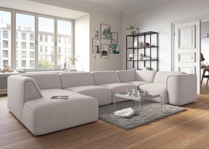 Modular U sofa Fettes polster på lager