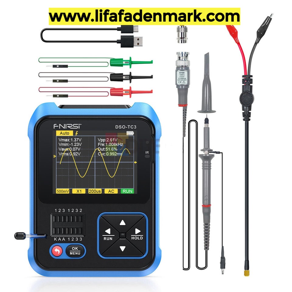 3 i 1 FNIRSI DSO-TC3 Digital Oscilloskop Transis...