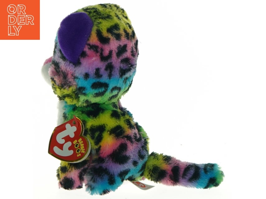 Ty Beanie Babies farverig leopard bamse (str. 14...