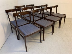 10 spisebordsstole, design Ole Wanscher