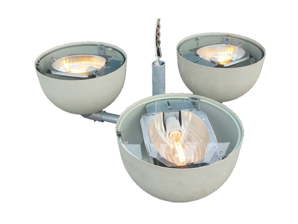 3 uplight Københavnerlamper, industri lampe
