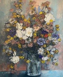 Molot XXe - Bouquet de fleurs signé de 1972