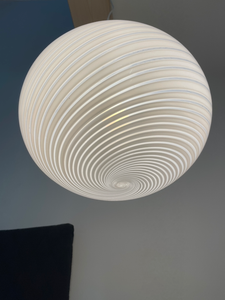Vintage swirl Murano loftlampe