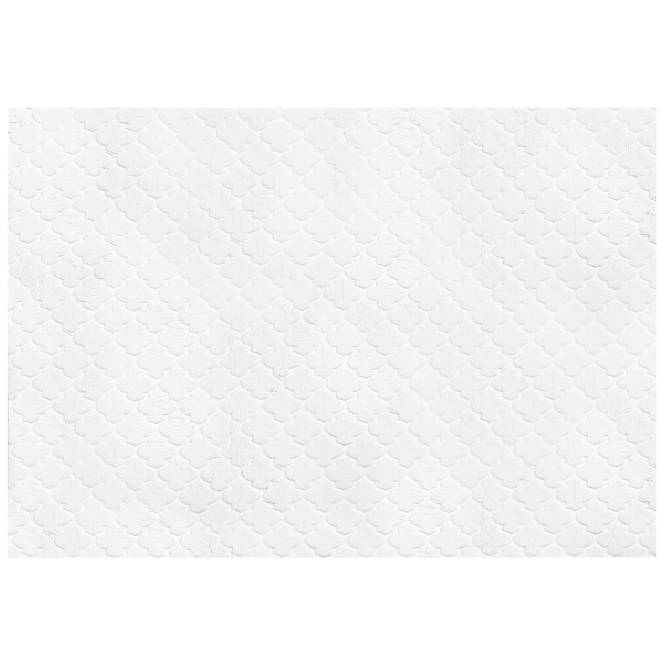 Ryatæppe hvid pels 160 x 230 cm GHARO