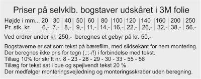 Bådnavn.. GRATIS udkast og monteringsvejledning...