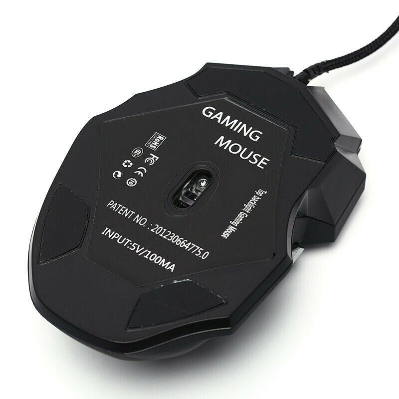 LED OPTICAL 5500 DPI 7 BUTTON USB WIRED GAMING...