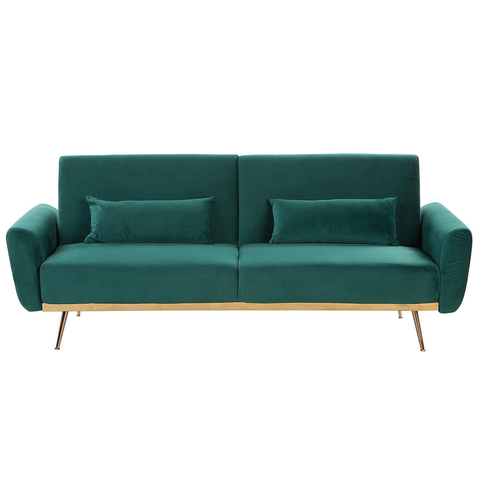 3-pers. sofa EINA Smaragdgrøn Velour