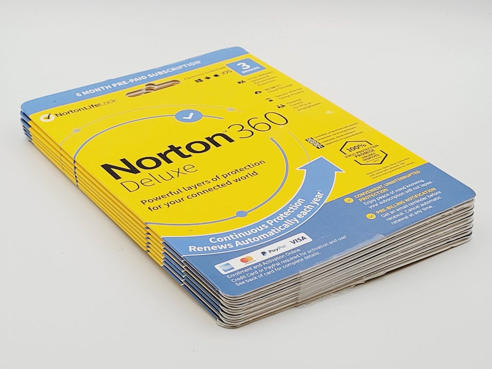⭐️ Norton 360 Delux 7 stk af 6 Måneder