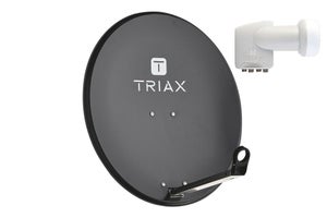 Triax TDS 65A (1 pos, 4 user) Parabolantenne 60x 66 cm. kit til 1 position og...