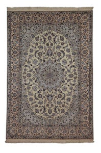 Nain 6-La Habibian signatur persisk tæppe med masser af silke - Tæppe - 229 c...