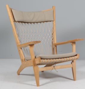 Hans J. Wegner Netstol af sæbebehandlet ask. PP129