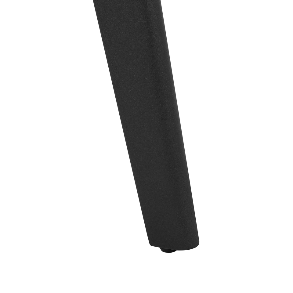 Spisebord Marmorlook/Sort ⌀ 110 cm MOSBY