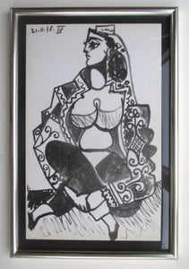 Picasso, litografi 1959, nyindrammet