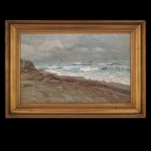 Maleri Skagen. Hans Gyde Petersen, 1862-1943, olie på lærred