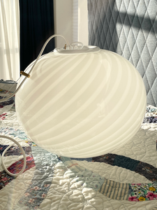 Vintage Murano swirl loftlampe