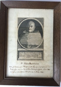 1600 tals tryk - Portræt af Giulio Bartolocci