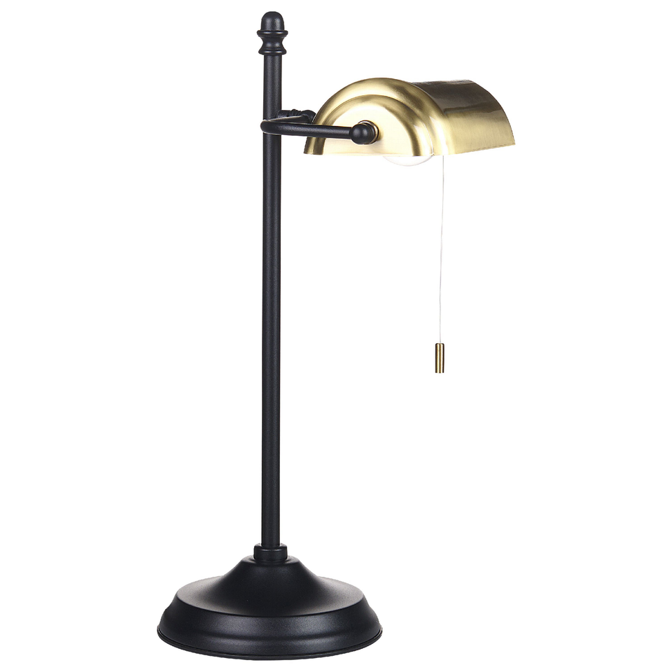 Skrivebordslampe guld/sort jern H 52 cm MARAVAL