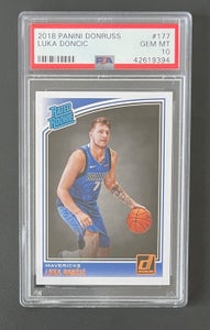 2018 - Panini - Donruss - Luka Doncic - #177 Rated Rookie - 1 Graded card - P...