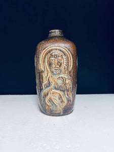 Bibelsk motiv, Jais Nielsen vase nr. 3544, stentøj fra Royal Copenhagen