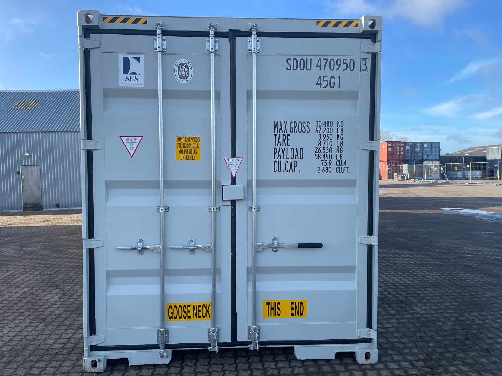 40 fods HC ( dobbelt dør ) Container NY