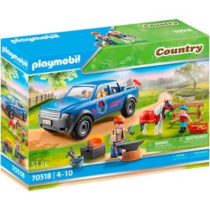 Playmobil Country Pick-up Truck Med Mobilsmedje - Bondegårde & Dyr Hos Coop