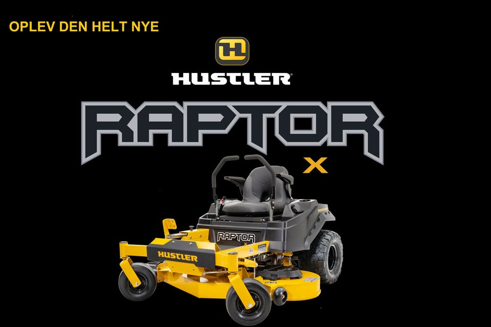 Hustler Raptor X - ZeroTurn plæneklipper i topkv...