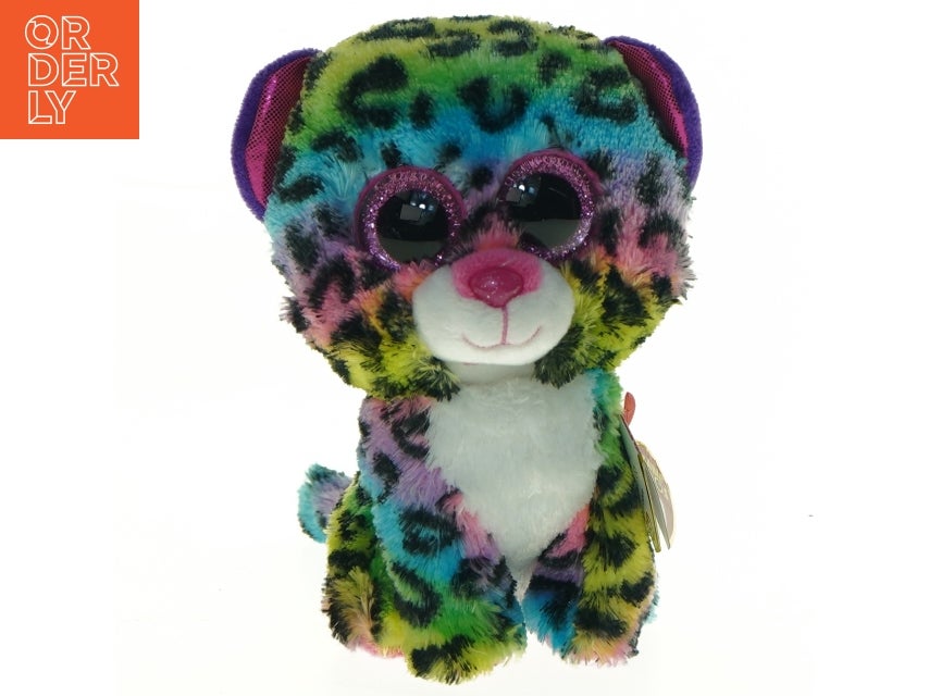 Ty Beanie Babies farverig leopard bamse (str. 14...