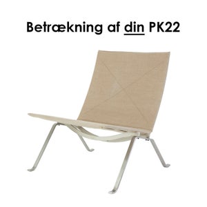 Betrækning af din Poul Kjærholm PK22 stol med læder eller kanvas