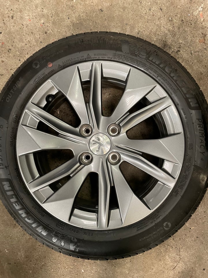 16” orignale Peugeot 208 ny model. Med Michelin...