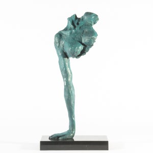 Bronzeskulptur, abstrakt erotisk skulptur