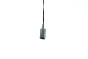 Hang belysning pendel 10x10x120cm stål grå, sort.