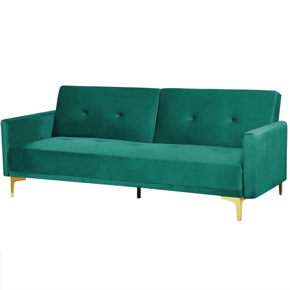 Sovesofa LUCAN Smaragdgrøn Velour