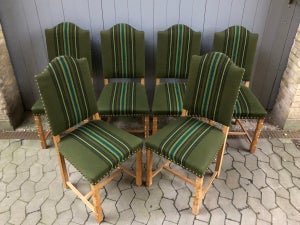 Virkelig flotte Vintage egetræsstole