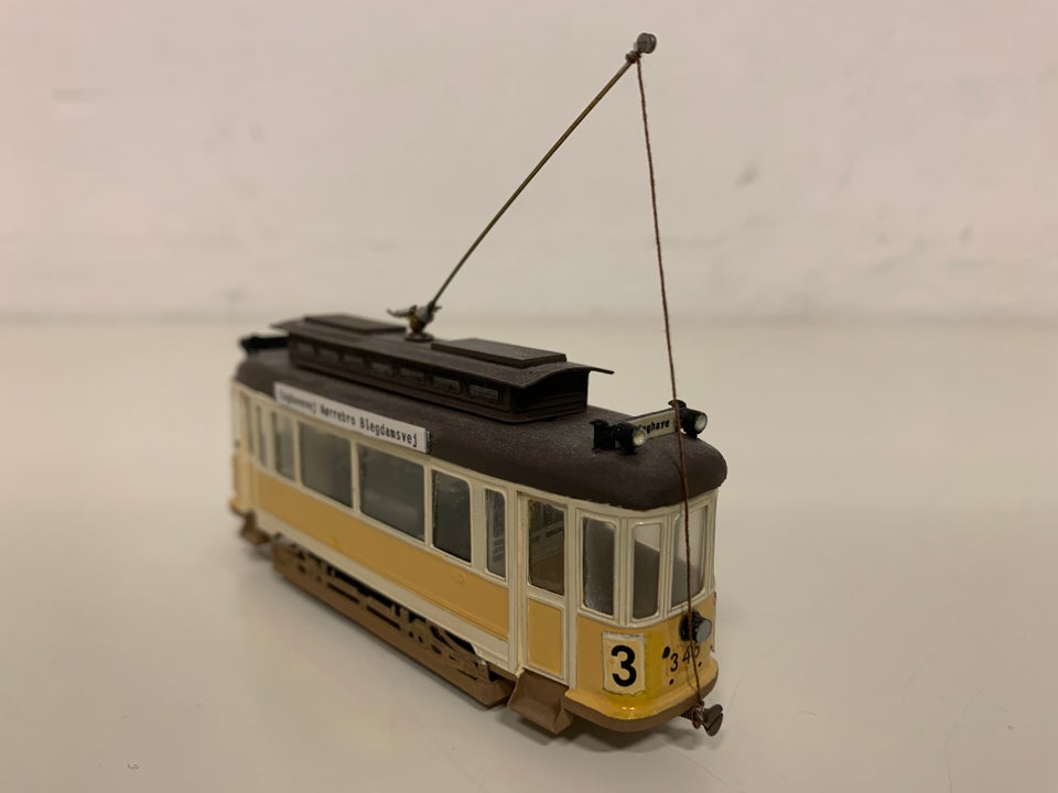 Model, Sporvogn, Linie 3, København + bog