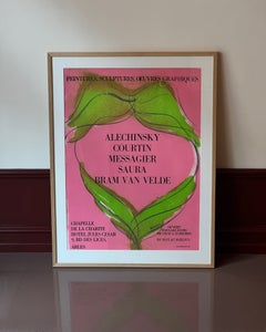 Jean Messagier Affiche Lithograph 1975 Exhibition Poster