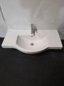 Bath deluxe porcelæn håndvask med adora armatur