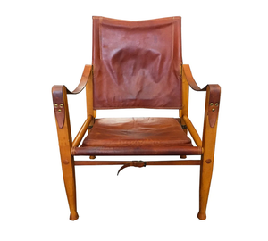 Ompolstrings sæt til Safari stol, Cognac Læder.