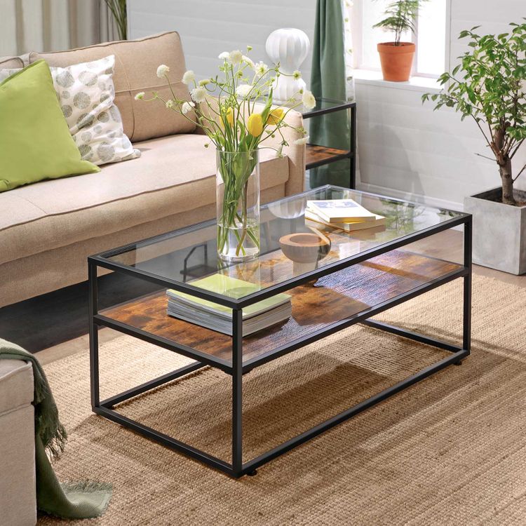 Sofabord med glasplade og (gratis levering) – dba.dk – Køb og Salg af og Brugt
